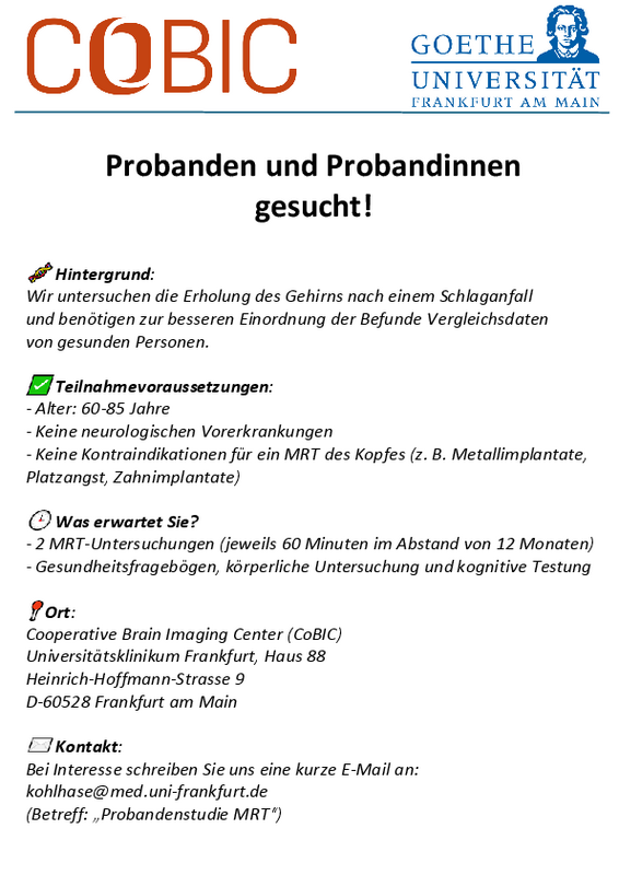 Flyer_Probanden_Schlaganfallstudie